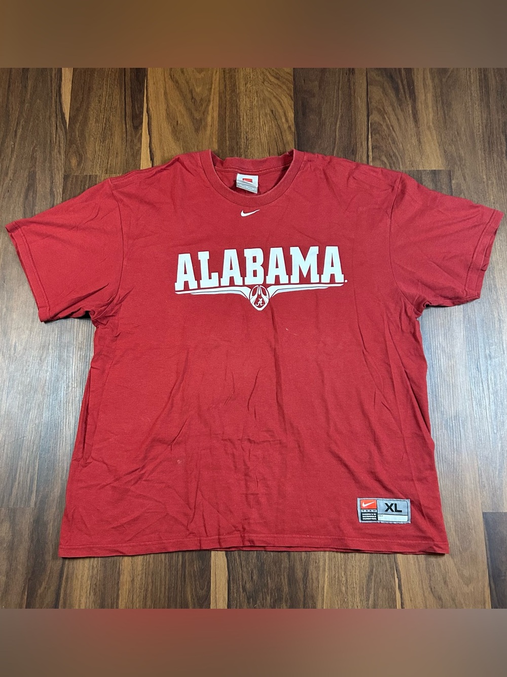 Vintage 90s/y2k double sided Nike Alabama crimson tide center swoosh T-shirt